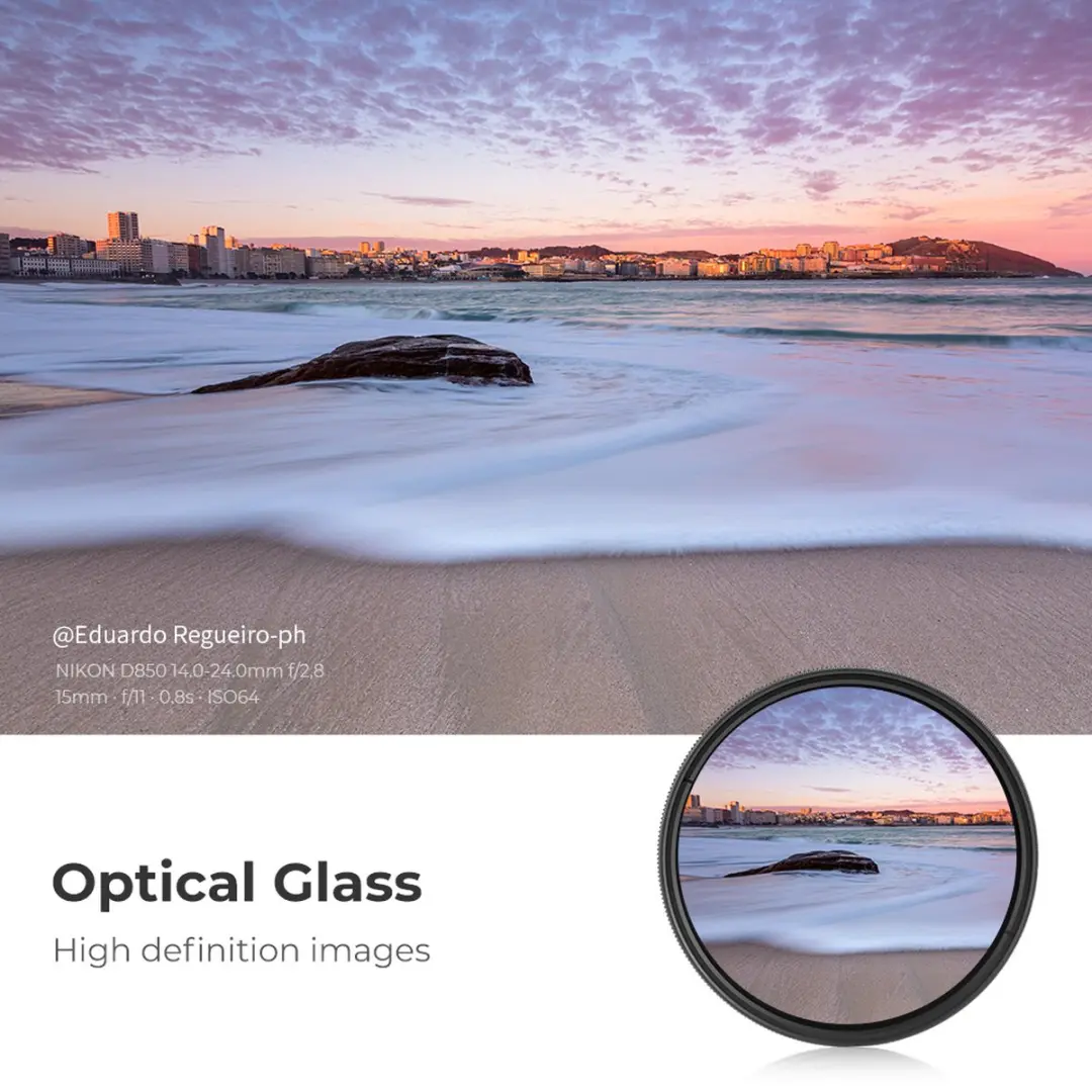K&F Concept 77mm Variabele ND2-400 Filter - Zwart - afbeelding 4 van 6