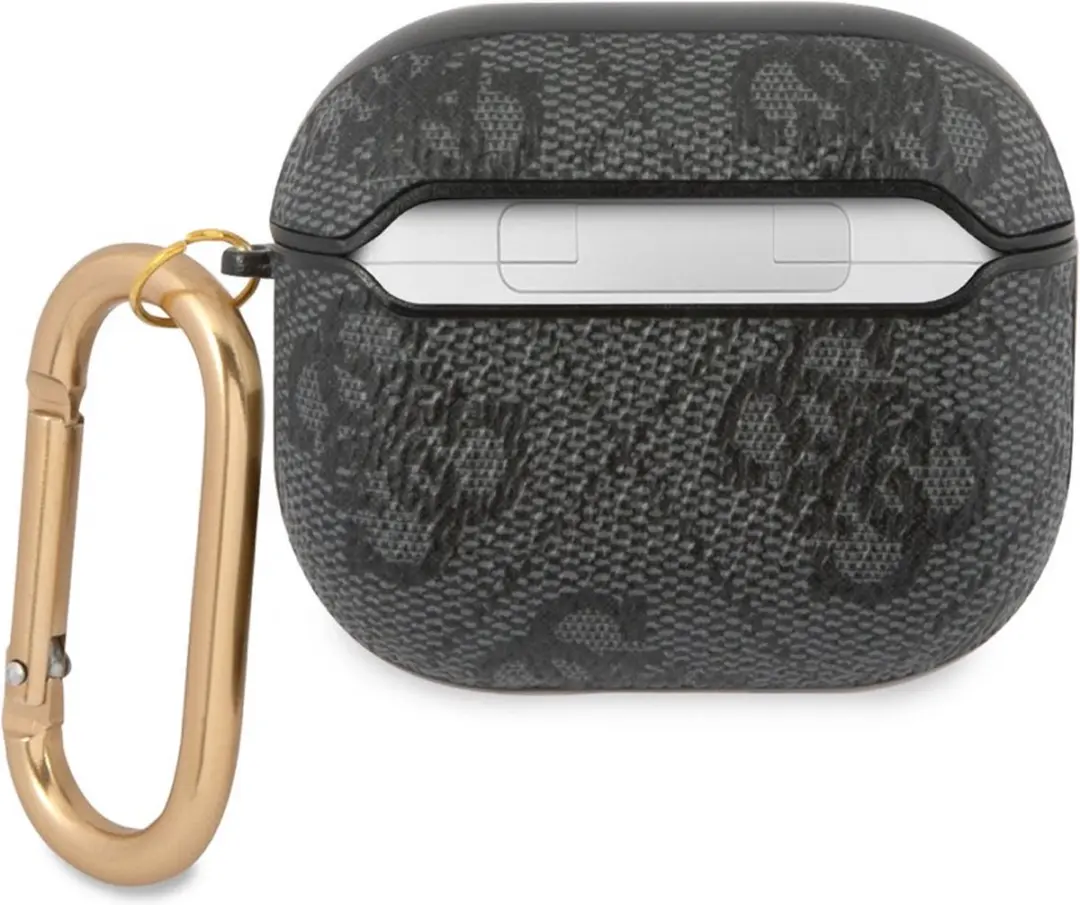Guess AirPods 3 hoesje - 4G Script - Grijs