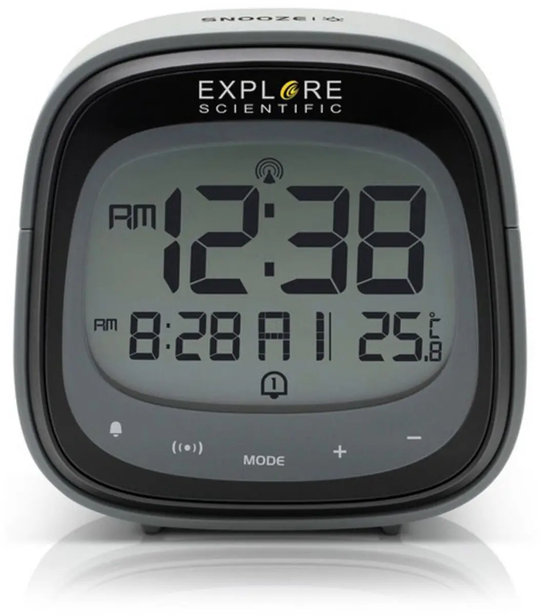 Bresser EXPLORE SCIENTIFIC RDC3006CM3LC2 Radiowekker - Temperatuur - Grijs/Zwart - afbeelding 6 van 6