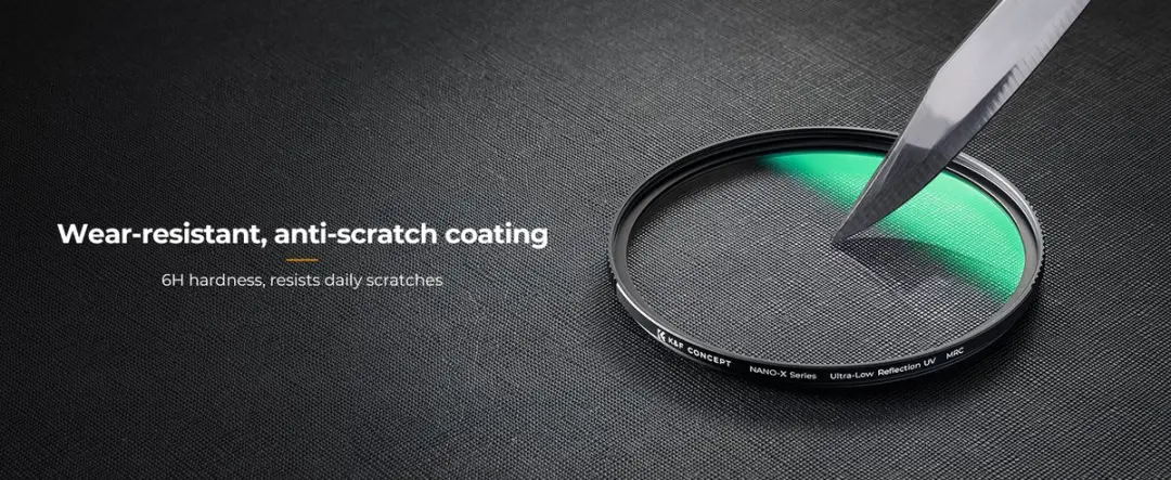 K&F Concept Nano-X MRC UV Filter 62mm - Zwart - afbeelding 3 van 6