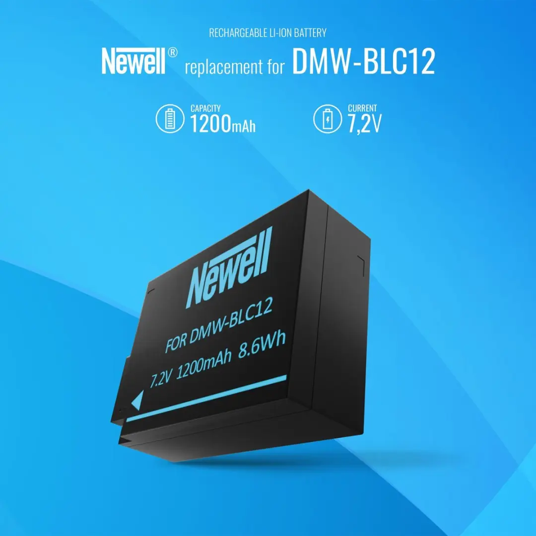 Newell Accu Panasonic DMW-BLC12 - 1200mAh - afbeelding 3 van 6