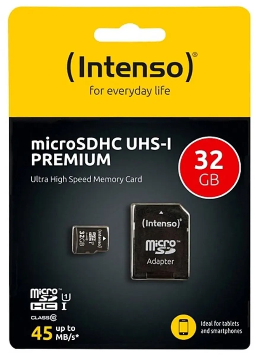 Intenso Micro SDHC 16GB Premium Class 10 UHS-I 3423470