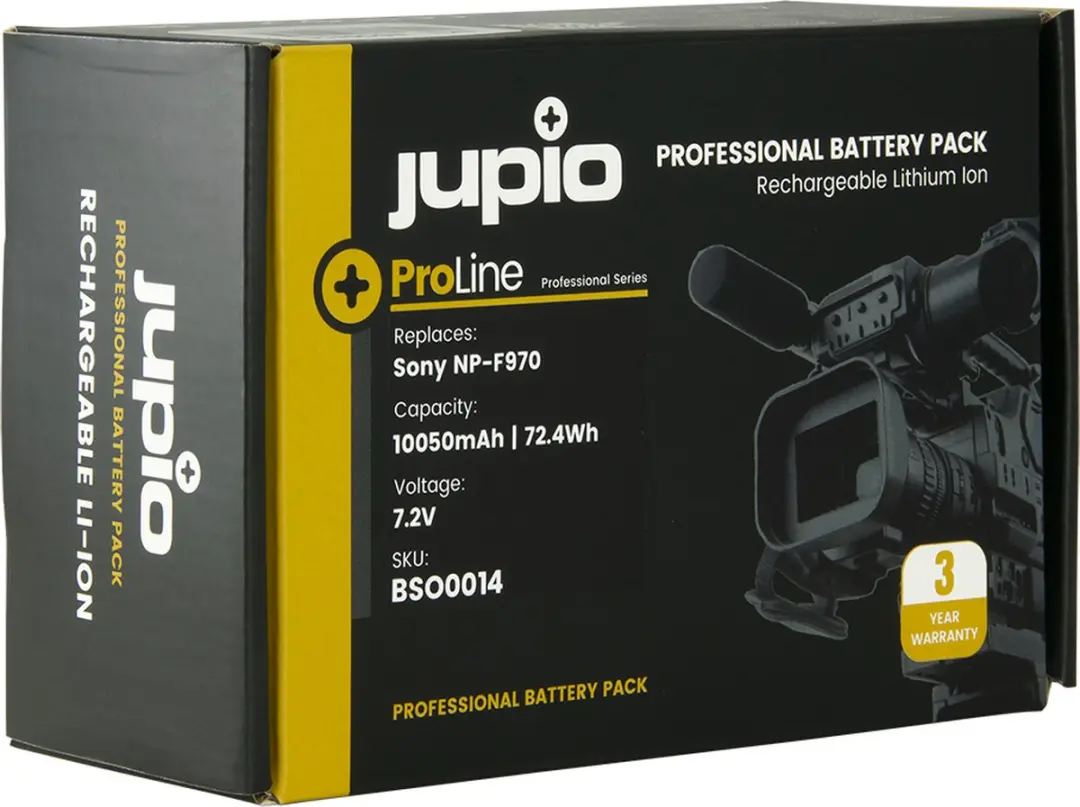 Jupio ProLine NP-F970 Accu 10050mAh - Type C/Micro USB