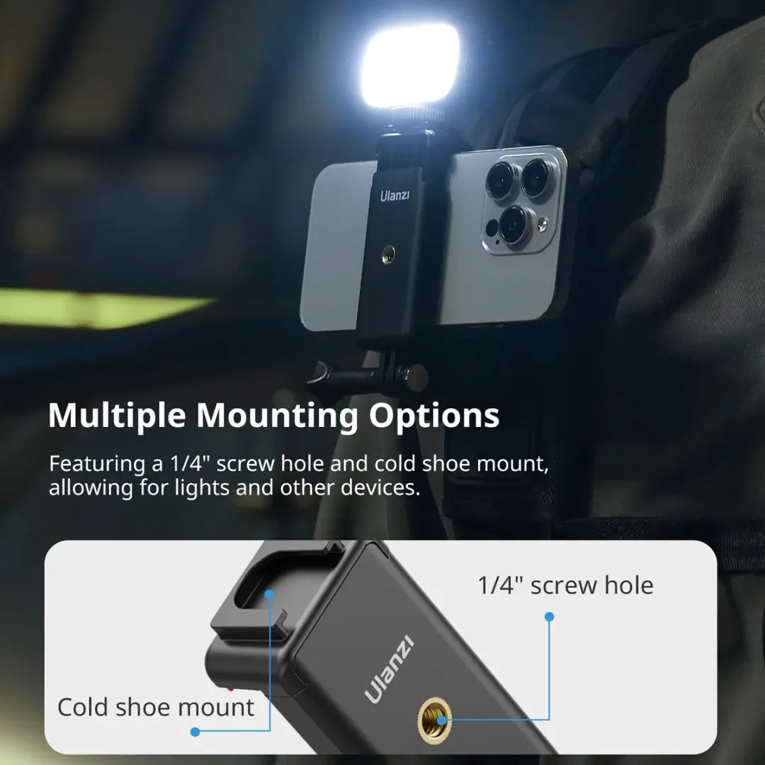 Ulanzi CO62 Go Quick II Backpack Clip Mount - 360° Draaibaar - Zwart