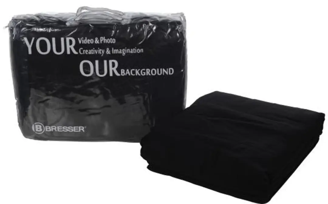 Bresser Achtergronddoek Y-9 250x300cm - Zwart