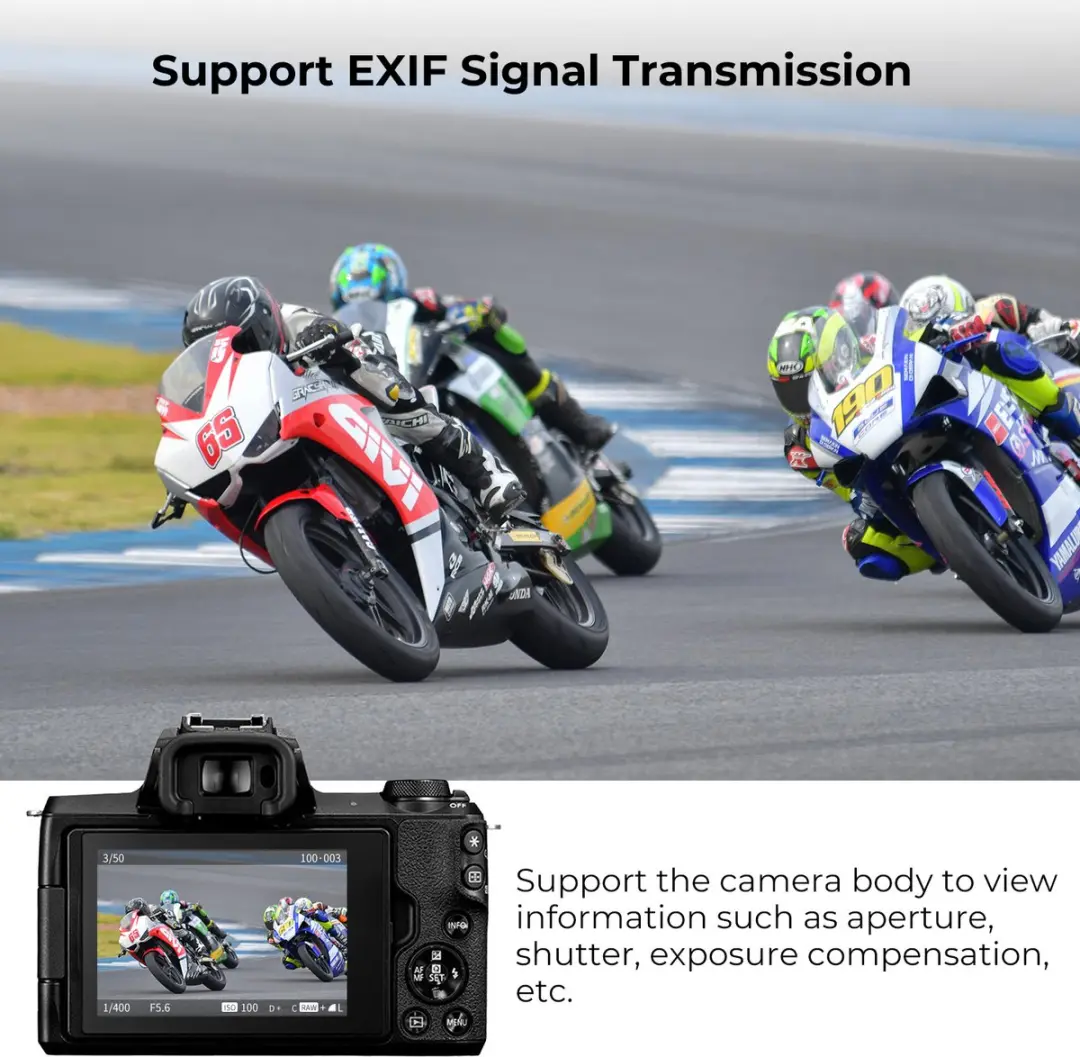 K&F Concept EF-EOS M Autofocuslensadapter - Zwart - afbeelding 3 van 6