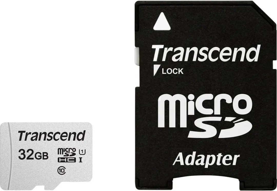 Transcend Premium 300S microSDHC 32GB UHS-I Class 10 - Incl. SD-adapter
