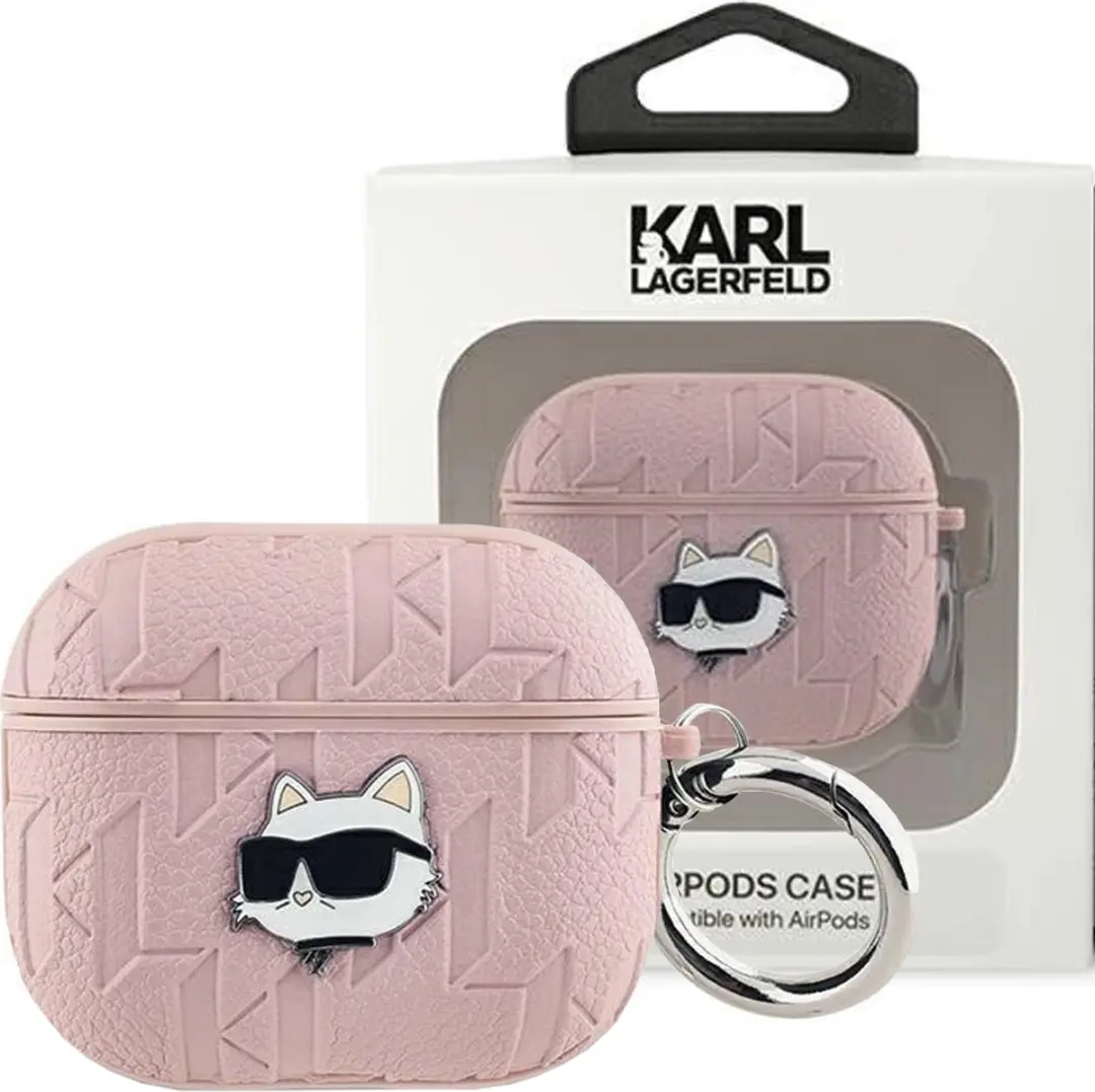 Karl Lagerfeld Monogram Choupette Hoes AirPods Pro 2 - Roze
