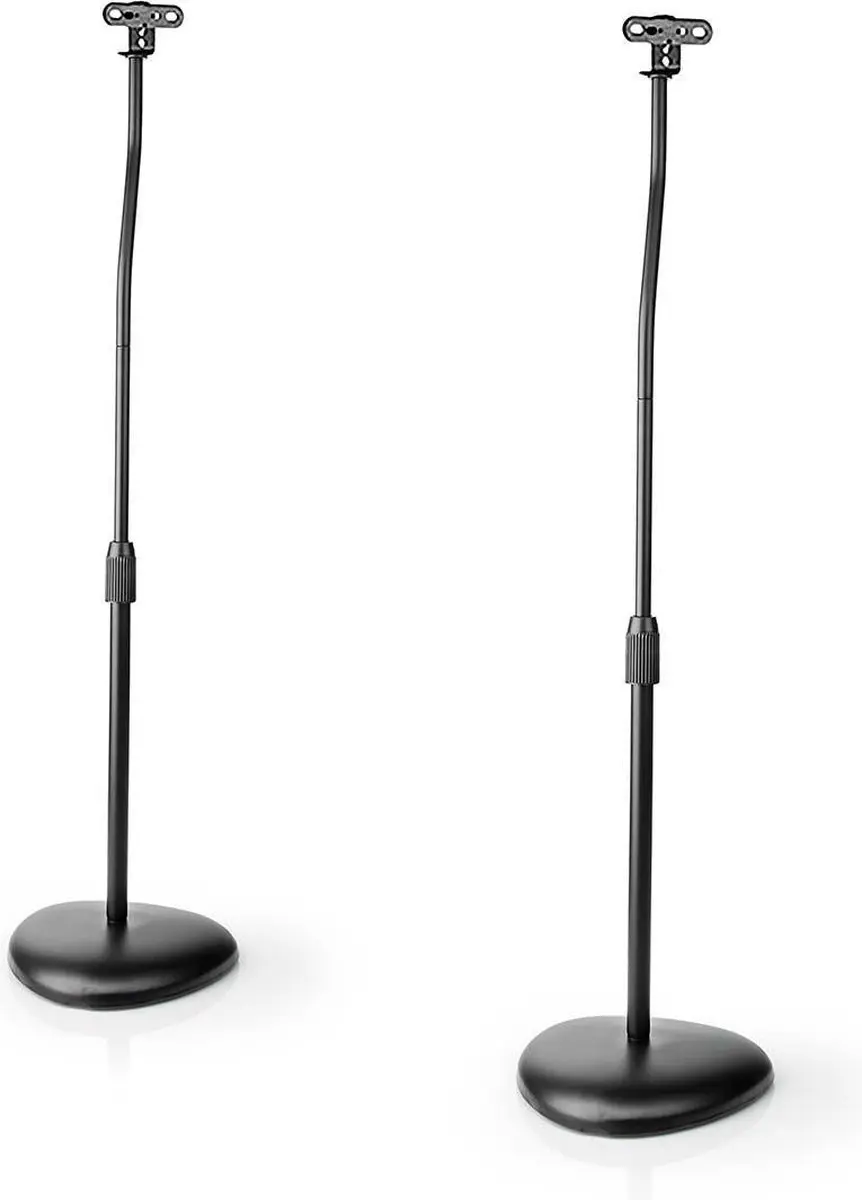 Nedis SPMT2750BK Speakerbeugel - Vloer - 2 Stuks - Zwart