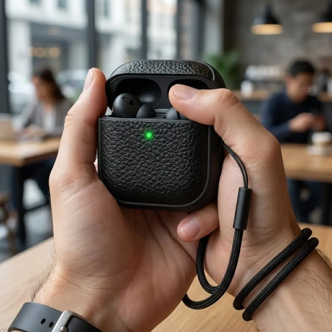 NUVEX AirPods Pro 2 Hoesje - Zwart - Inclusief reinigingsset