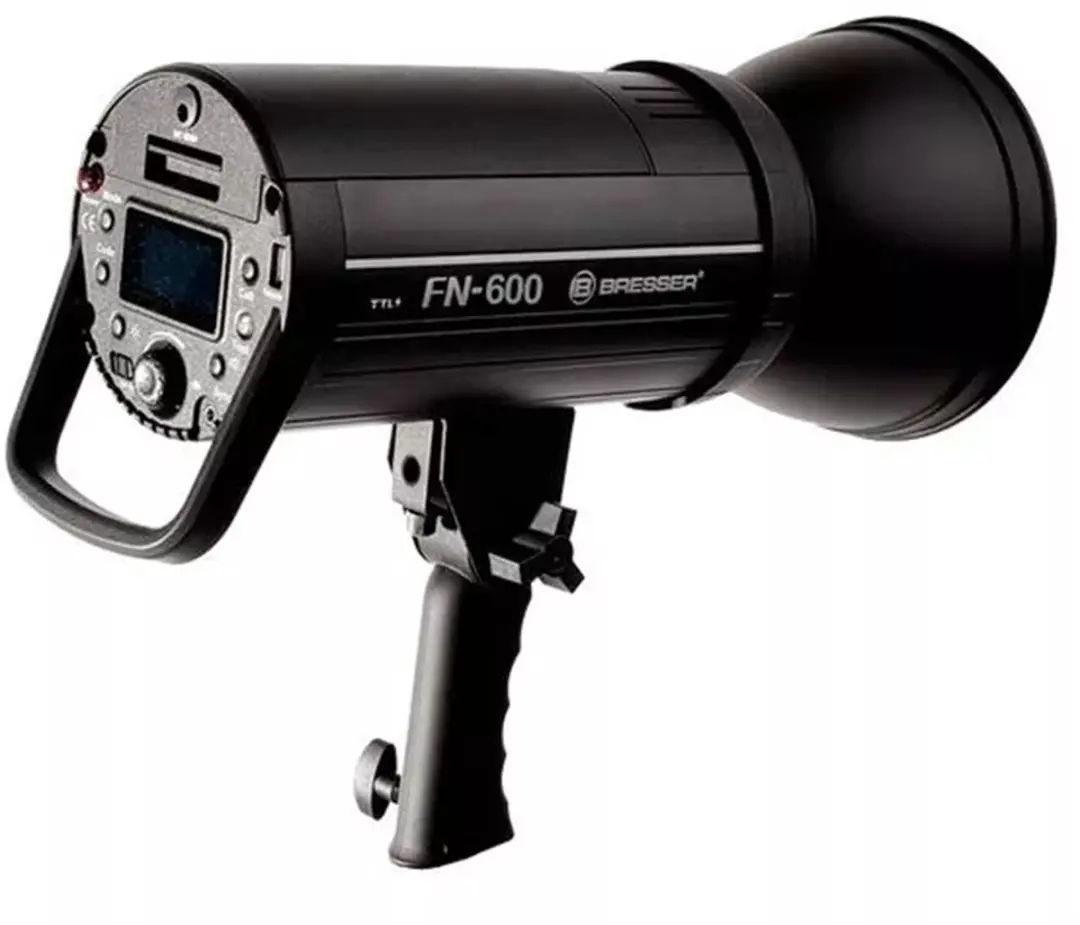 Bresser FN-600 TTL Nikon Studioflitser 600Ws - Zwart