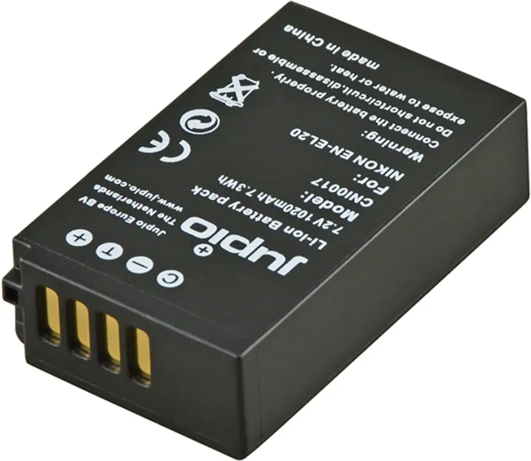 Jupio EN-EL20 Accu 1020mAh - Fotobatterij