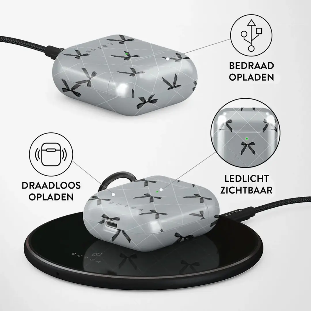 Burga Coquette Hoesje Apple AirPods 1 AP_SP_VM_04 - Grijs