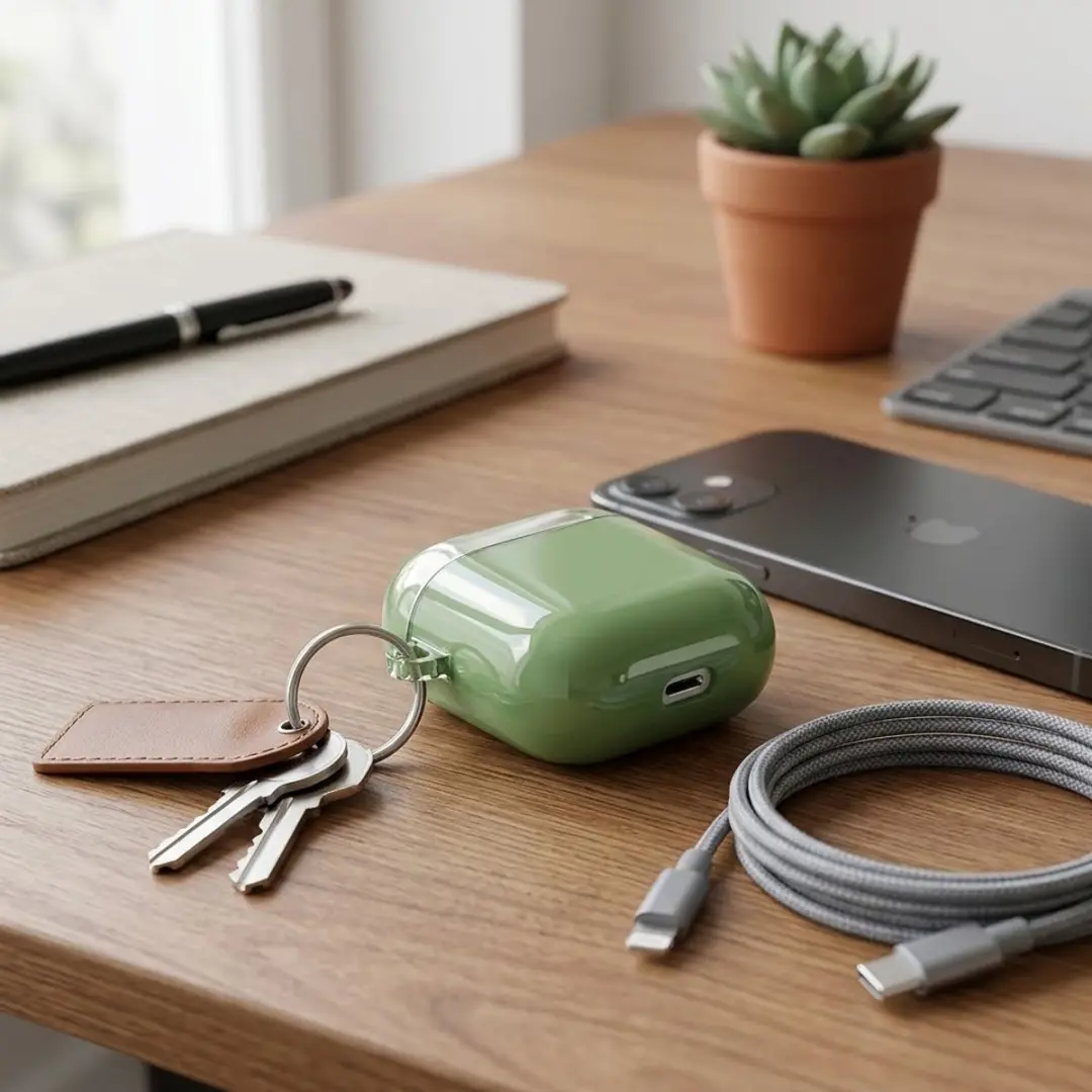 NUVEX Hoesje AirPods 4 - Groen Transparant