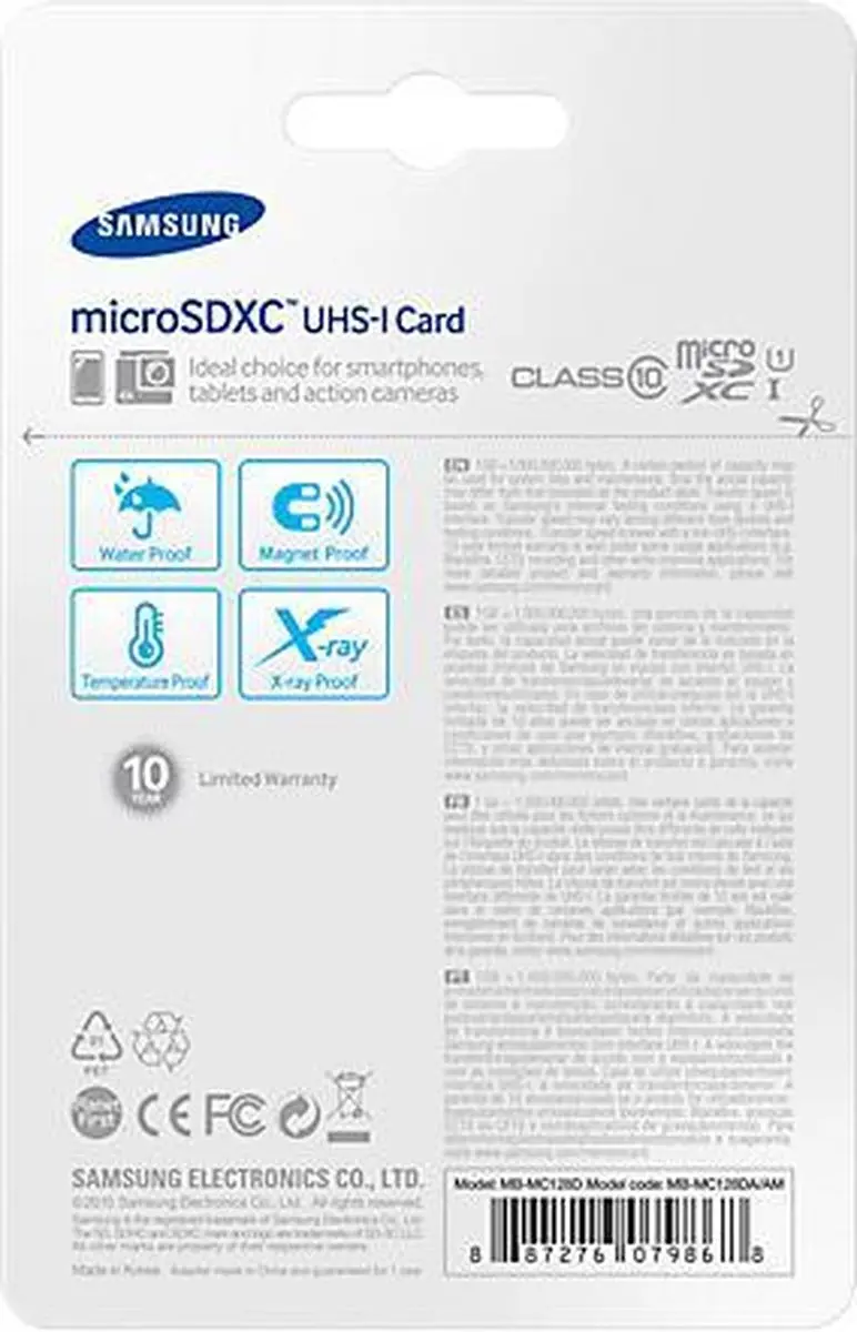 Samsung Evo+ MB-MC128DA/EU Micro SDXC 128GB - met adapter