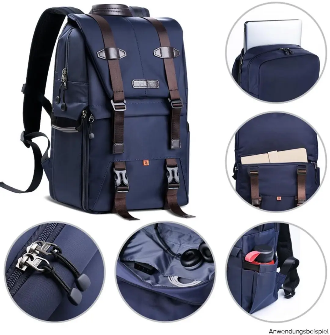 K&F Concept KF13.087 Rugtas - 20L - Blauw