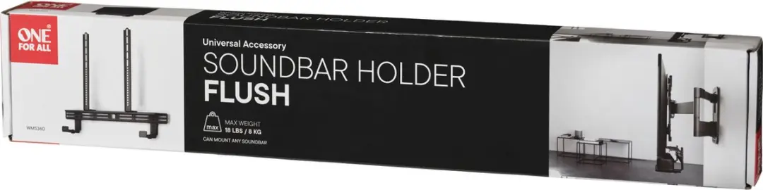 One For All WM5360 Universele Soundbar Ophangbeugel - Zwart - afbeelding 6 van 6