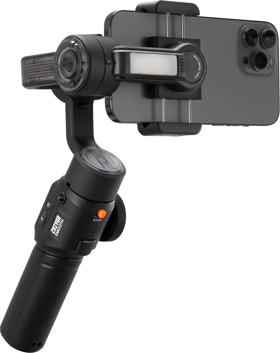 Zhiyun Smooth 5S AI Gimbal - 3-assig - 2600mAh - Zwart