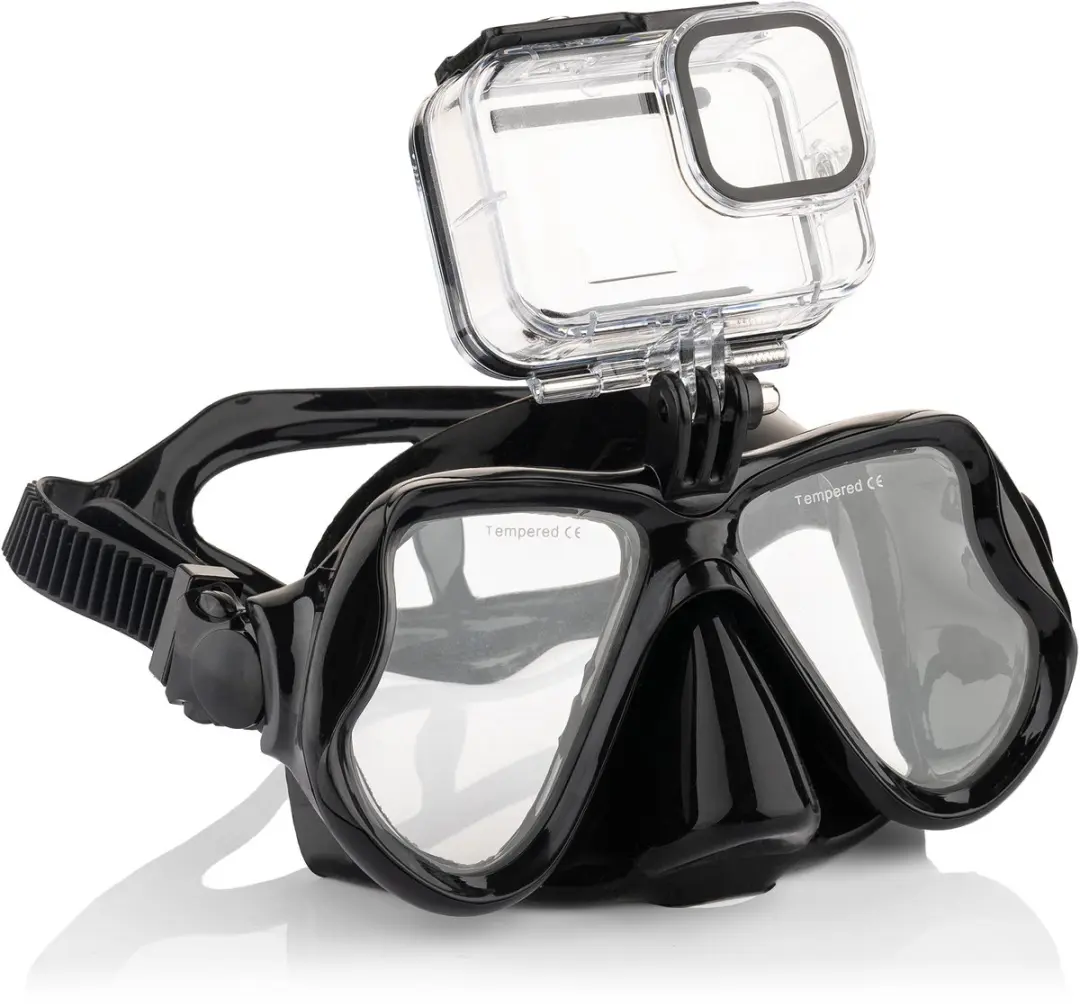 MOJOGEAR MG-A06 Duikbril met GoPro mount - Zwart