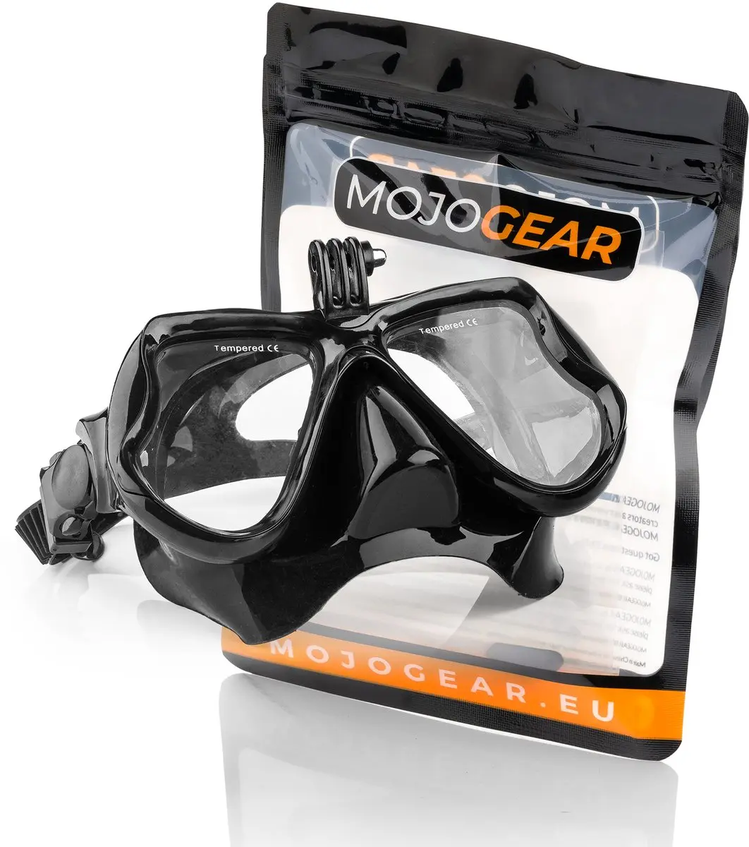 MOJOGEAR MG-A06 Duikbril met GoPro mount - Zwart