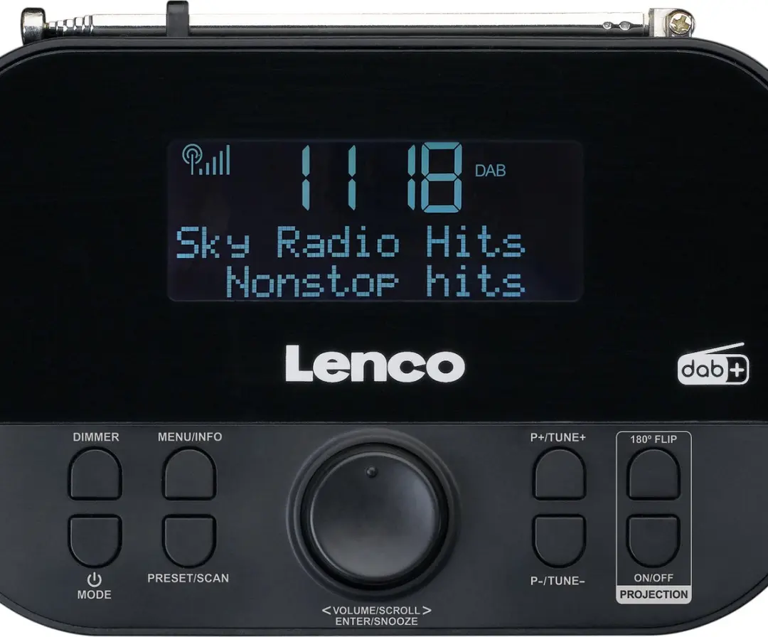 Lenco CR-615BK Wekkerradio DAB - Zwart