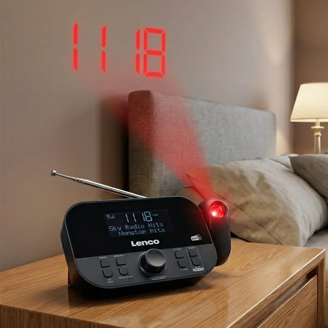 Lenco CR-615BK Wekkerradio DAB - Zwart
