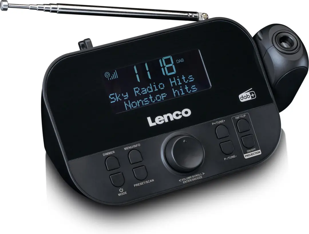 Lenco CR-615BK Wekkerradio DAB - Zwart - afbeelding 6 van 6