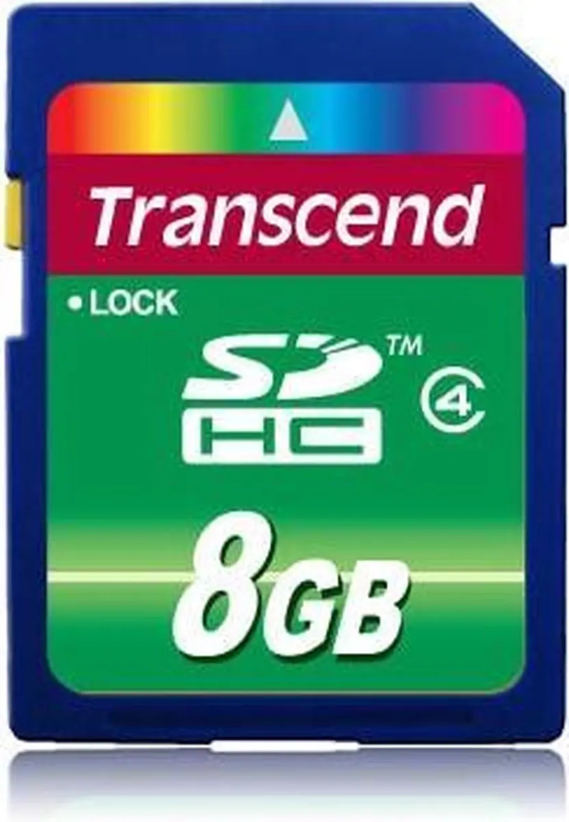 Transcend 8GB SDHC TS8GSDHC4 Geheugenkaart