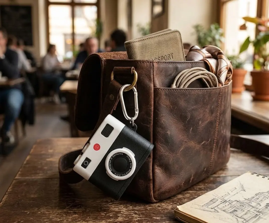 NUVEX AirPods Pro 2 Hoesje - Zwart - Retro Camera Design