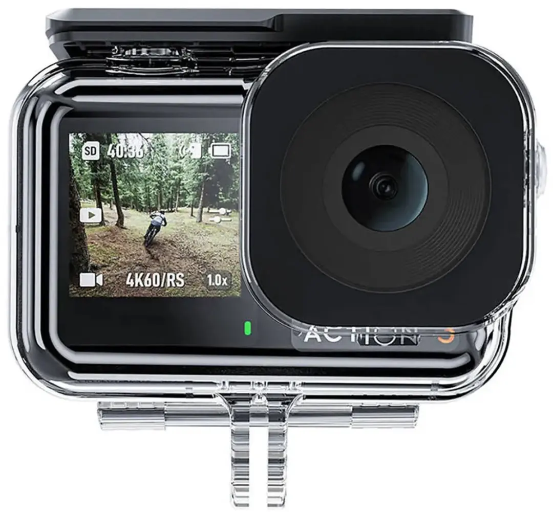 Telesin Waterdichte Behuizing DJI Osmo Action 3/4/5 - 45m - MPN 6974944460807 - Transparant - afbeelding 2 van 6