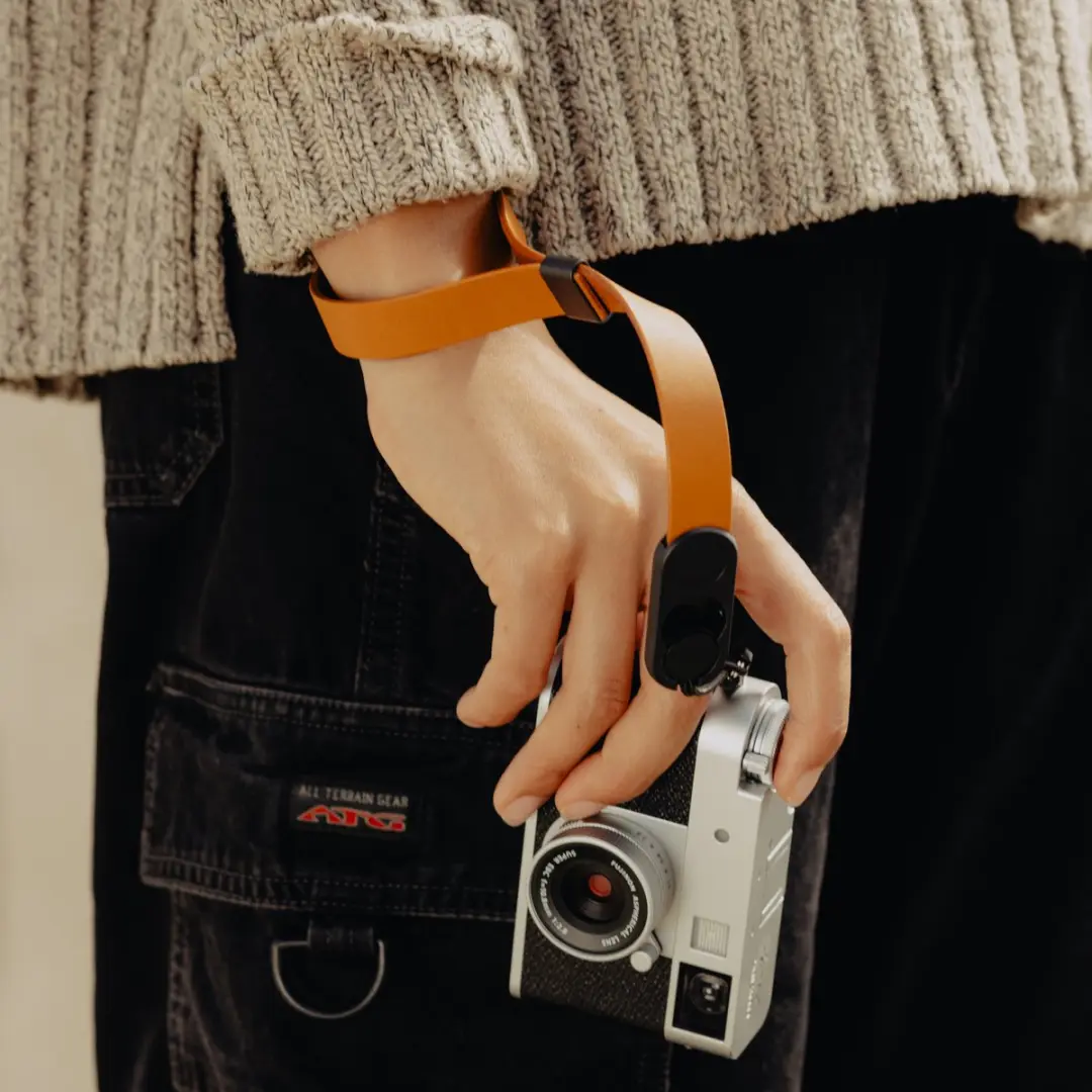 Peak Design Cuff Leather Camera Polsband - Oranje