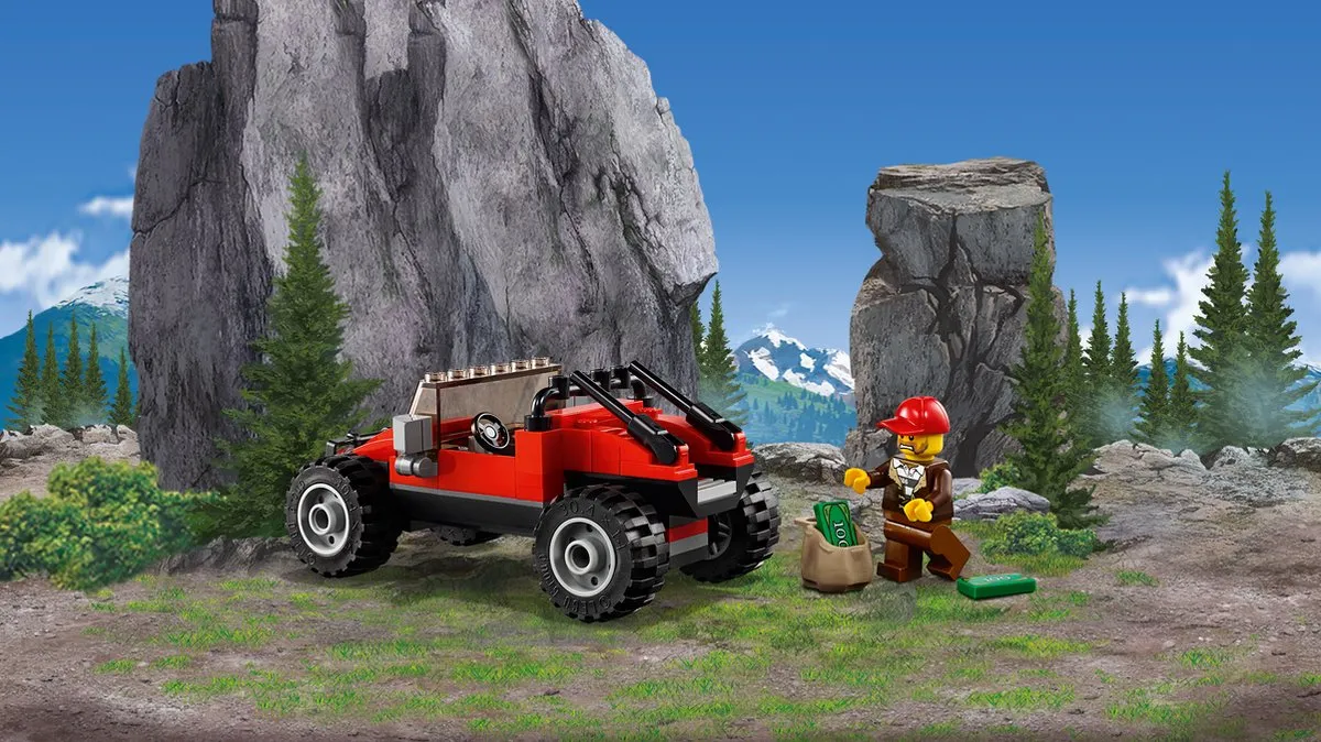 LEGO City Bergpolitie Modderwegachtervolging 60172 - 297 Stukken