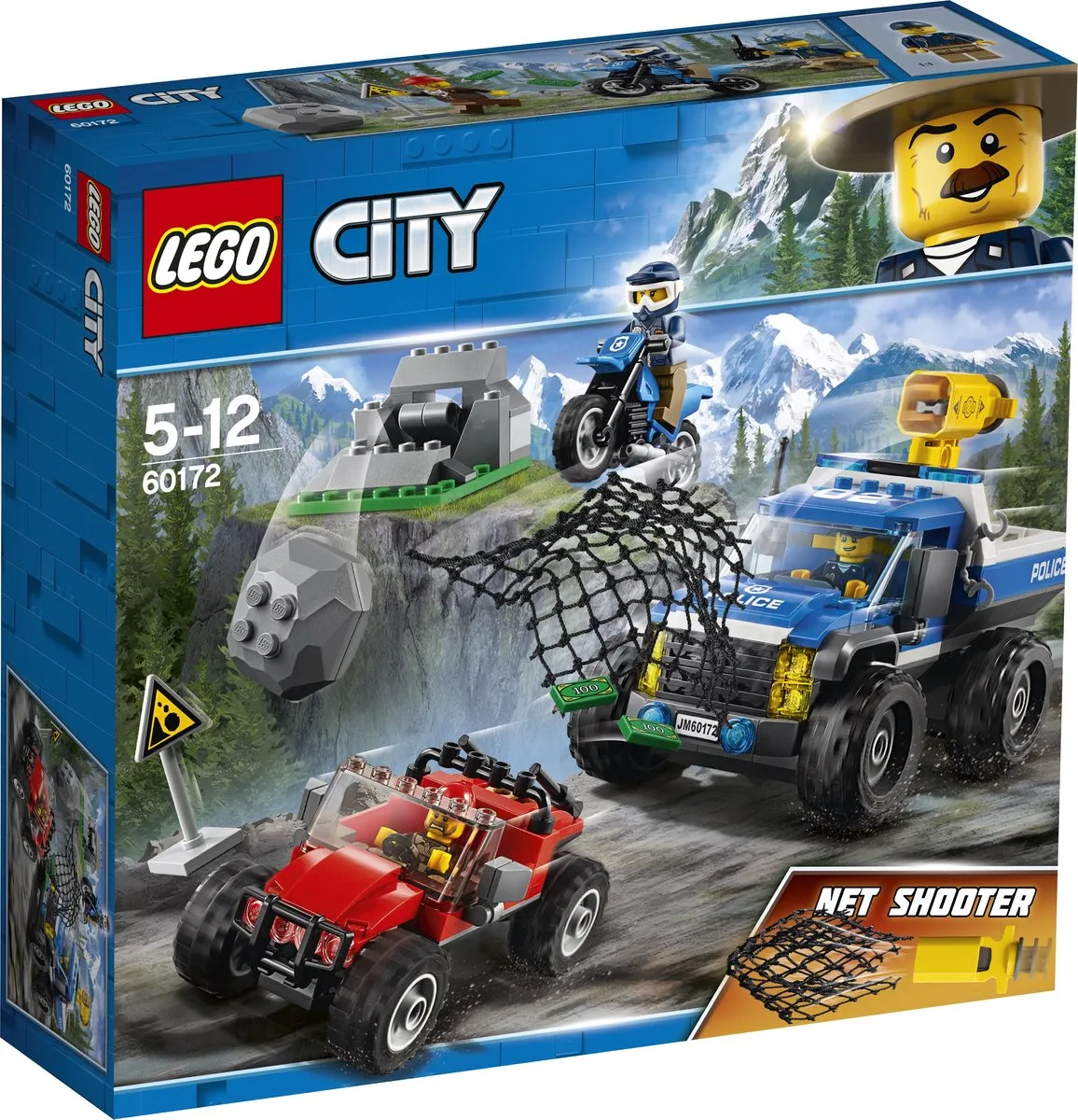 LEGO City Bergpolitie Modderwegachtervolging 60172