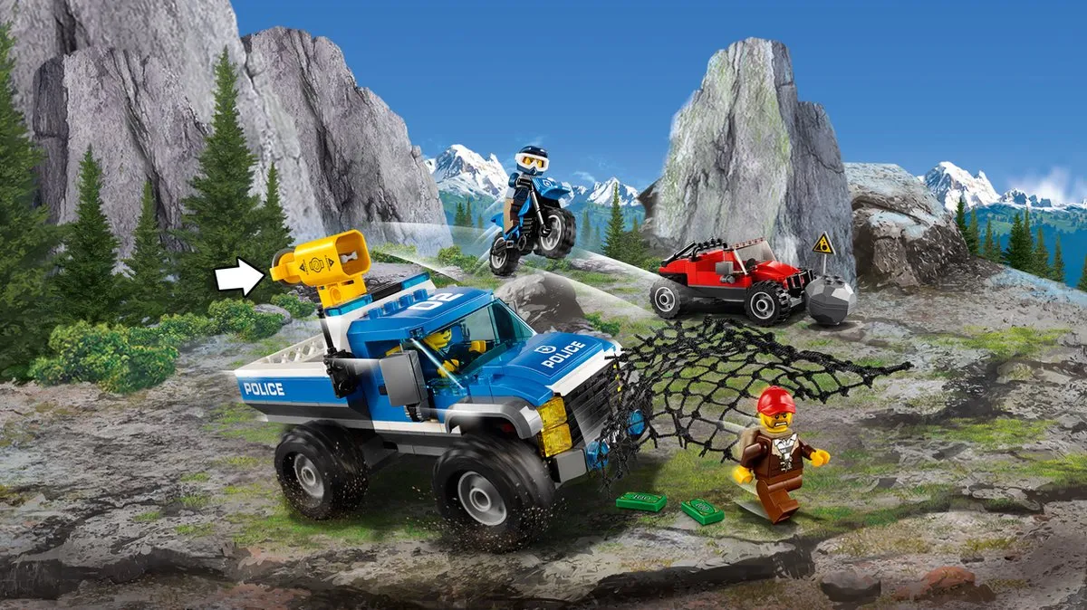 LEGO City Bergpolitie Modderwegachtervolging 60172 - 297 Stukken - afbeelding 6 van 6