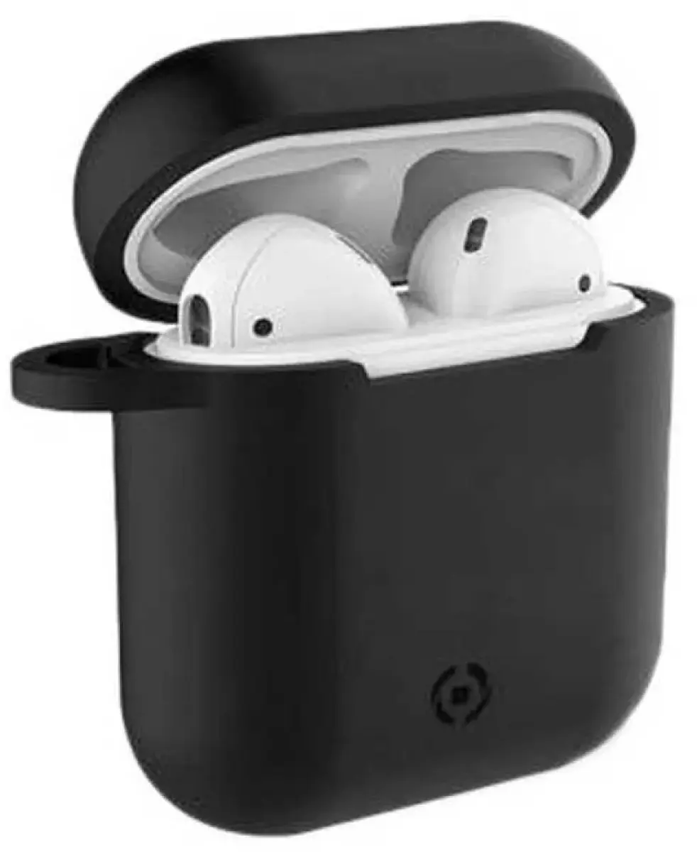 Celly AIRCASEBK Hoesje - Apple AirPods 1/2 Gen - Zwart