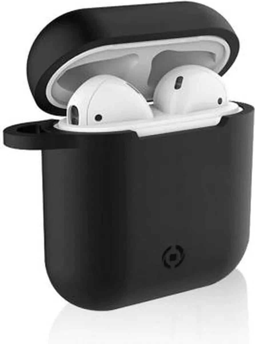 Celly AIRCASEBK Hoesje - Apple AirPods 1/2 Gen - Zwart
