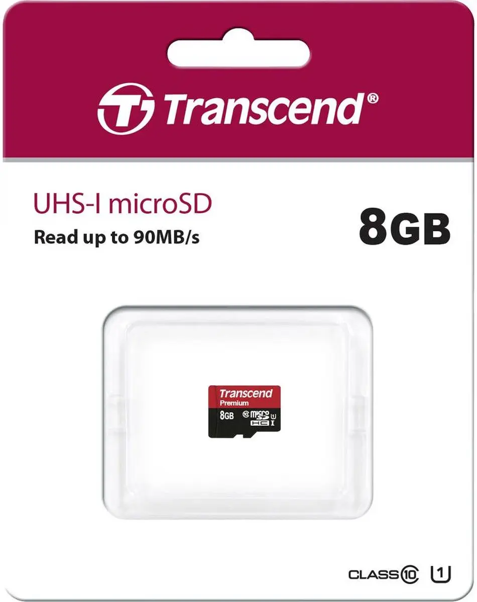 Transcend Premium UHS-I Micro SD TS8GUSDCU1 - 8GB