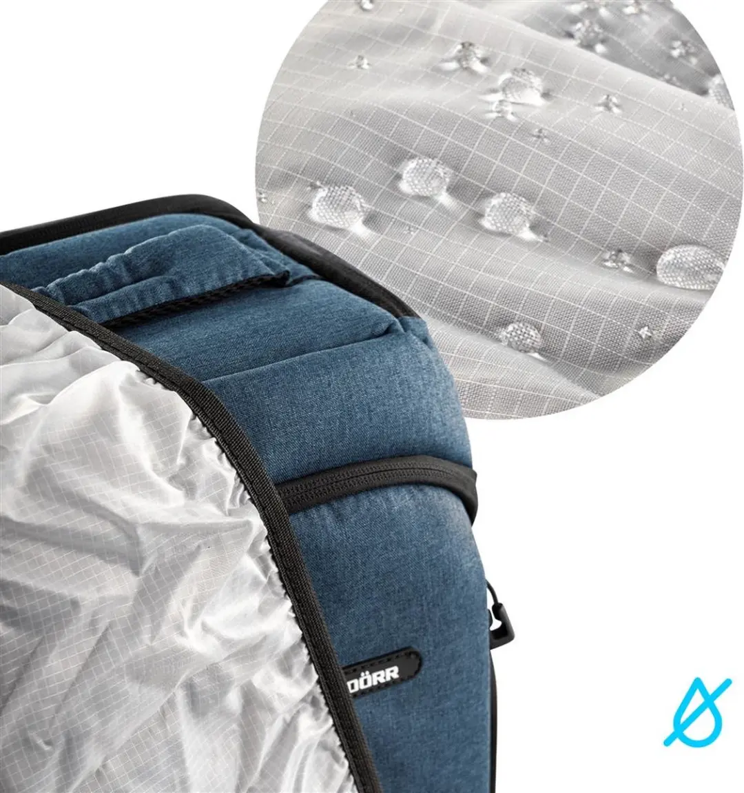 Dörr Photo Backpack Prag Go 464086-B Rugtas - 16 inch - 5 Lenzen - Blauw
