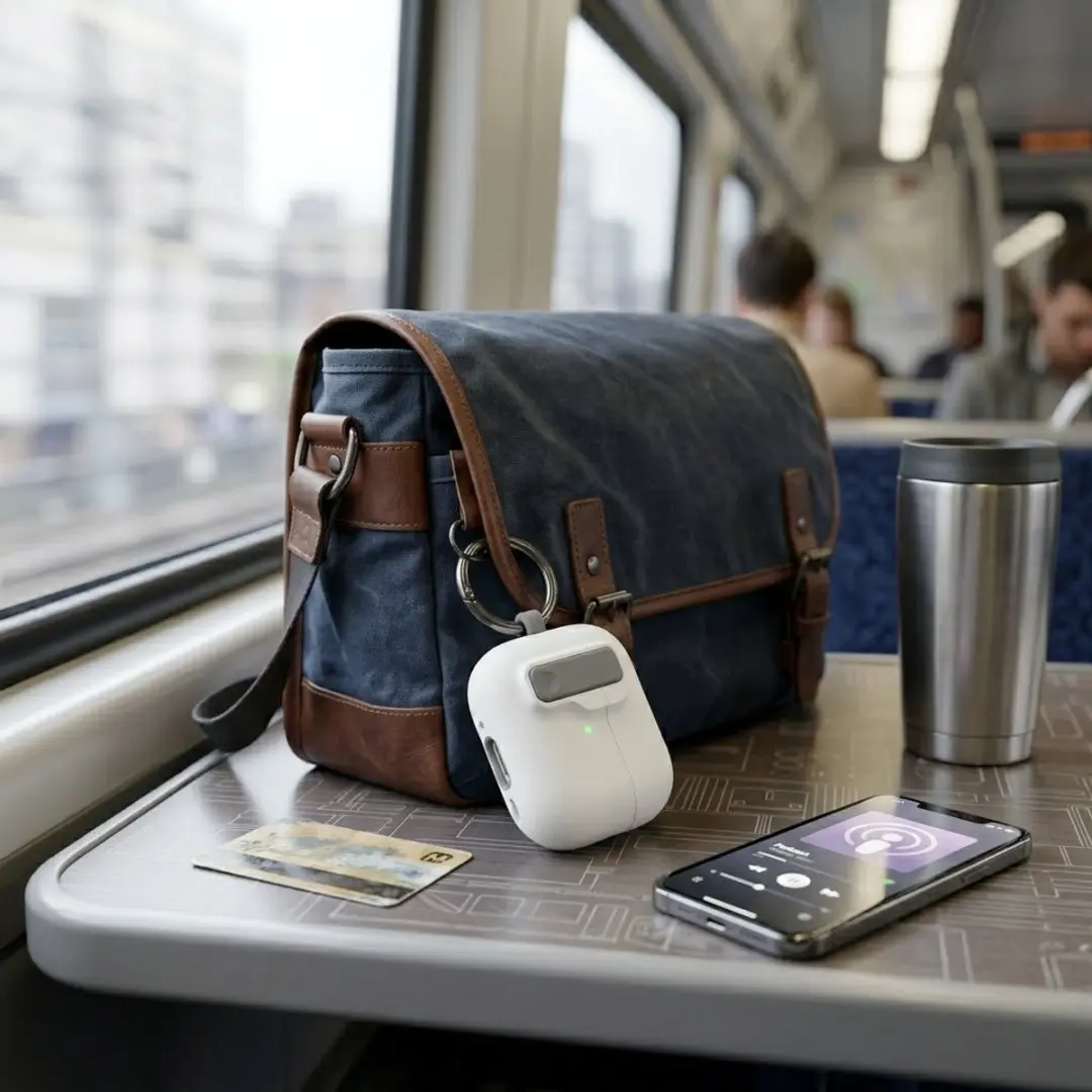NUVEX Hoes AirPods 4 - Wit - Sleutelring