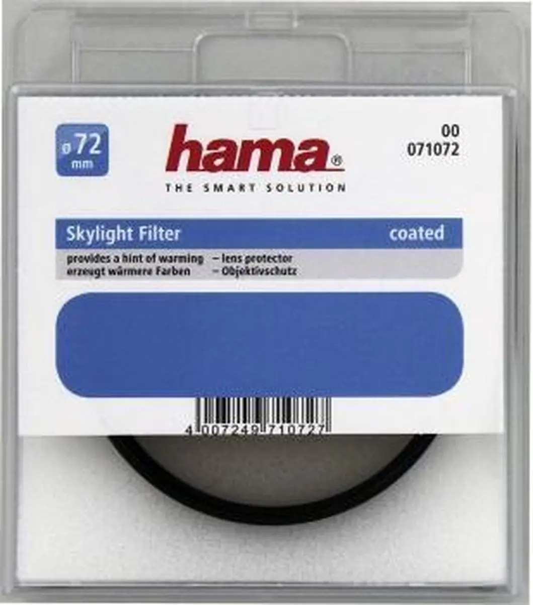 Hama Skylight Filter 1A 72mm - Zwart - afbeelding 6 van 6