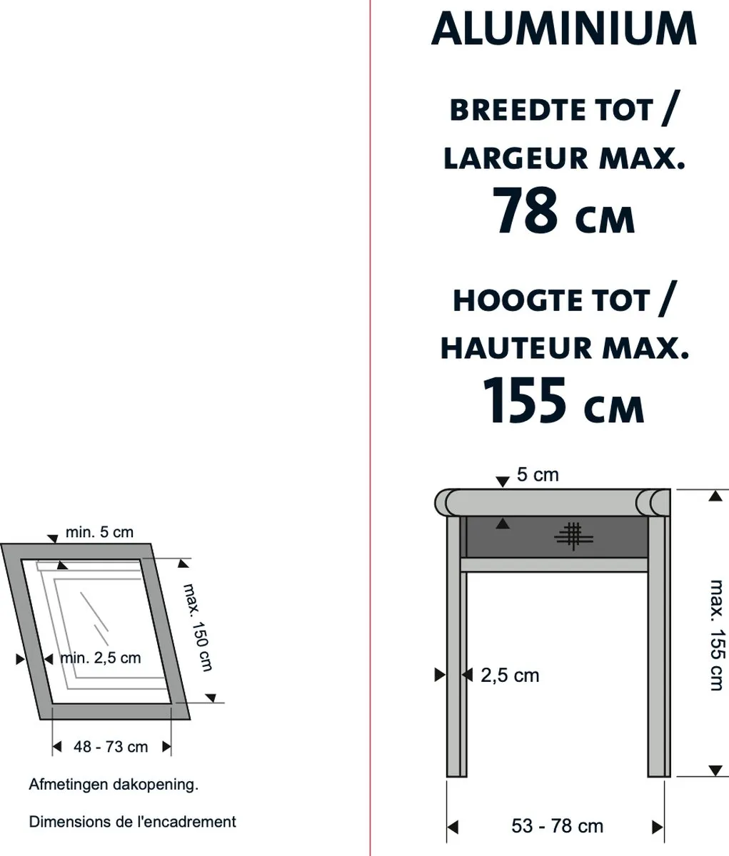 Bruynzeel Insecten Rolhor Dakraam 78x155cm - Wit