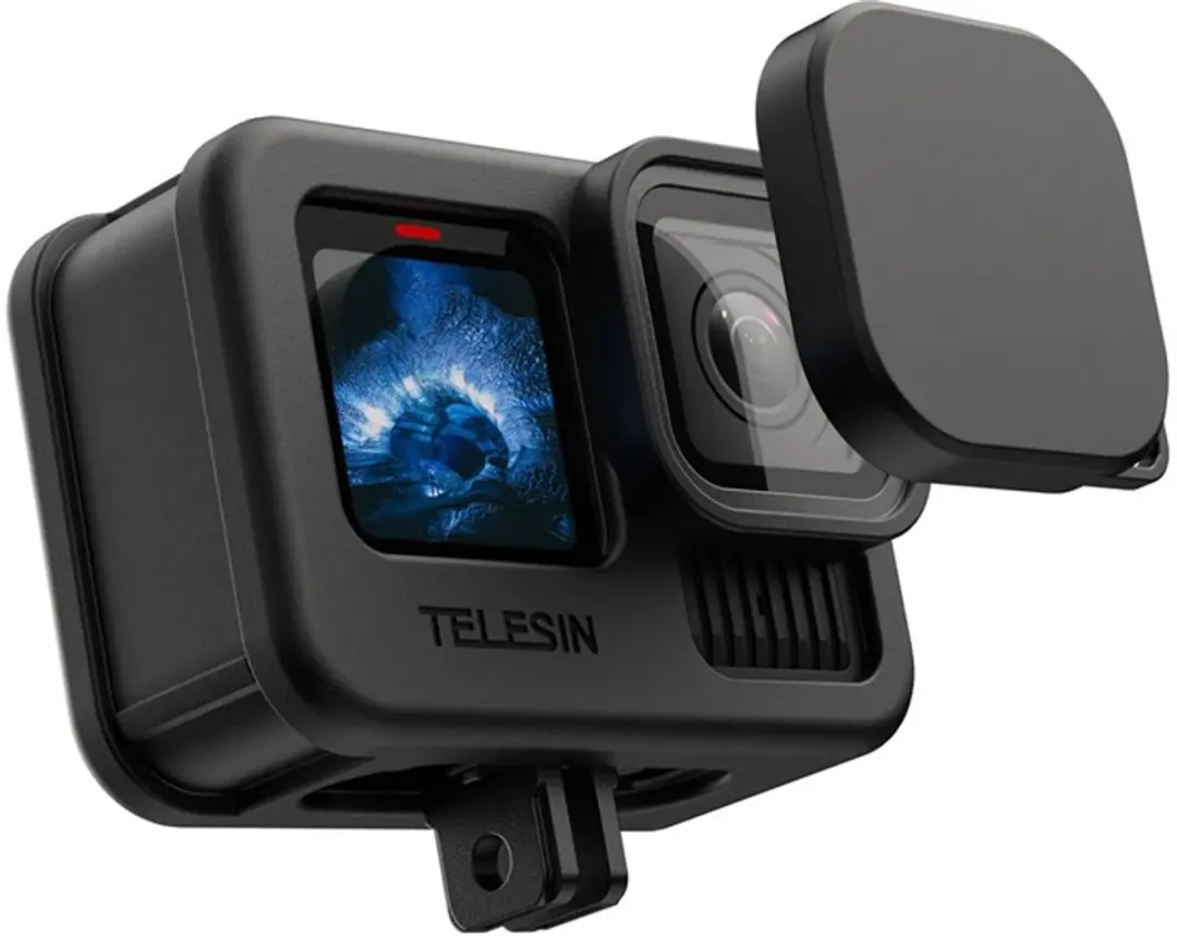 Telesin Siliconen Beschermhoes GoPro Hero 9/10/11/12/13 - Black - afbeelding 3 van 4