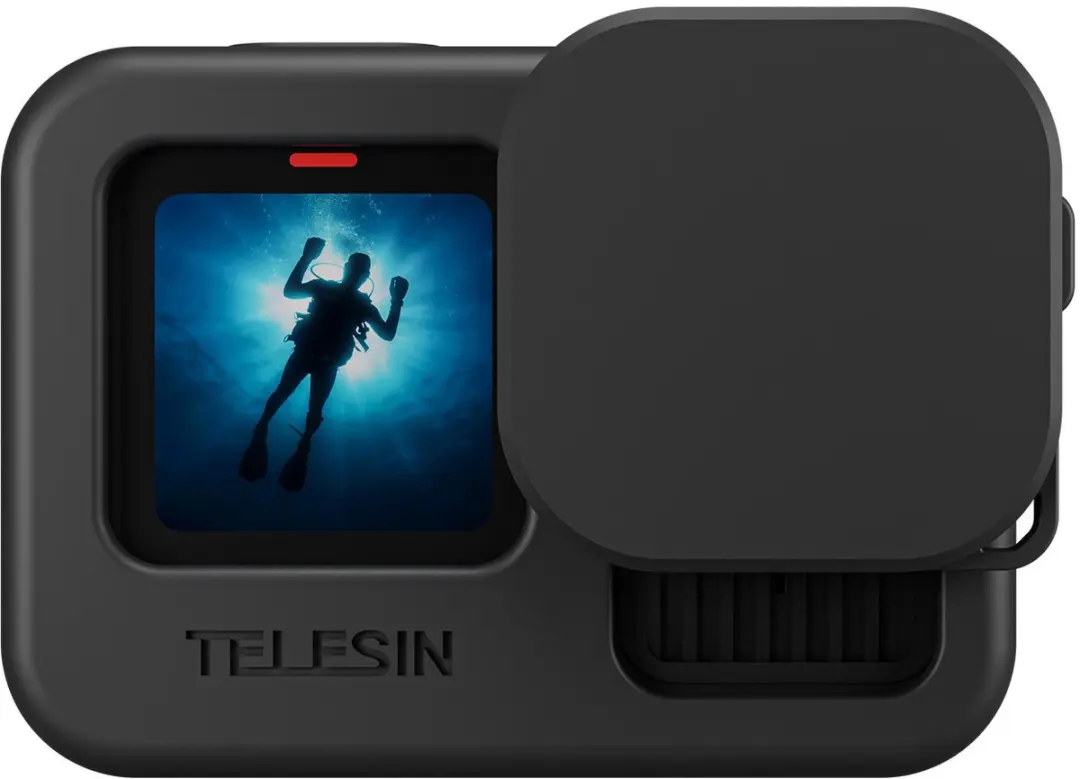 Telesin Siliconen Beschermhoes GoPro Hero 9/10/11/12/13 - Black - afbeelding 2 van 4