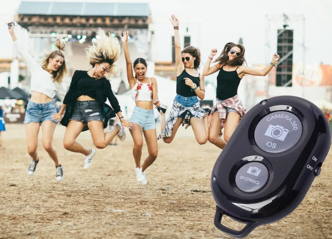 MOJOGEAR MG-02 Bluetooth Afstandsbediening Smartphone Camera - Zwart