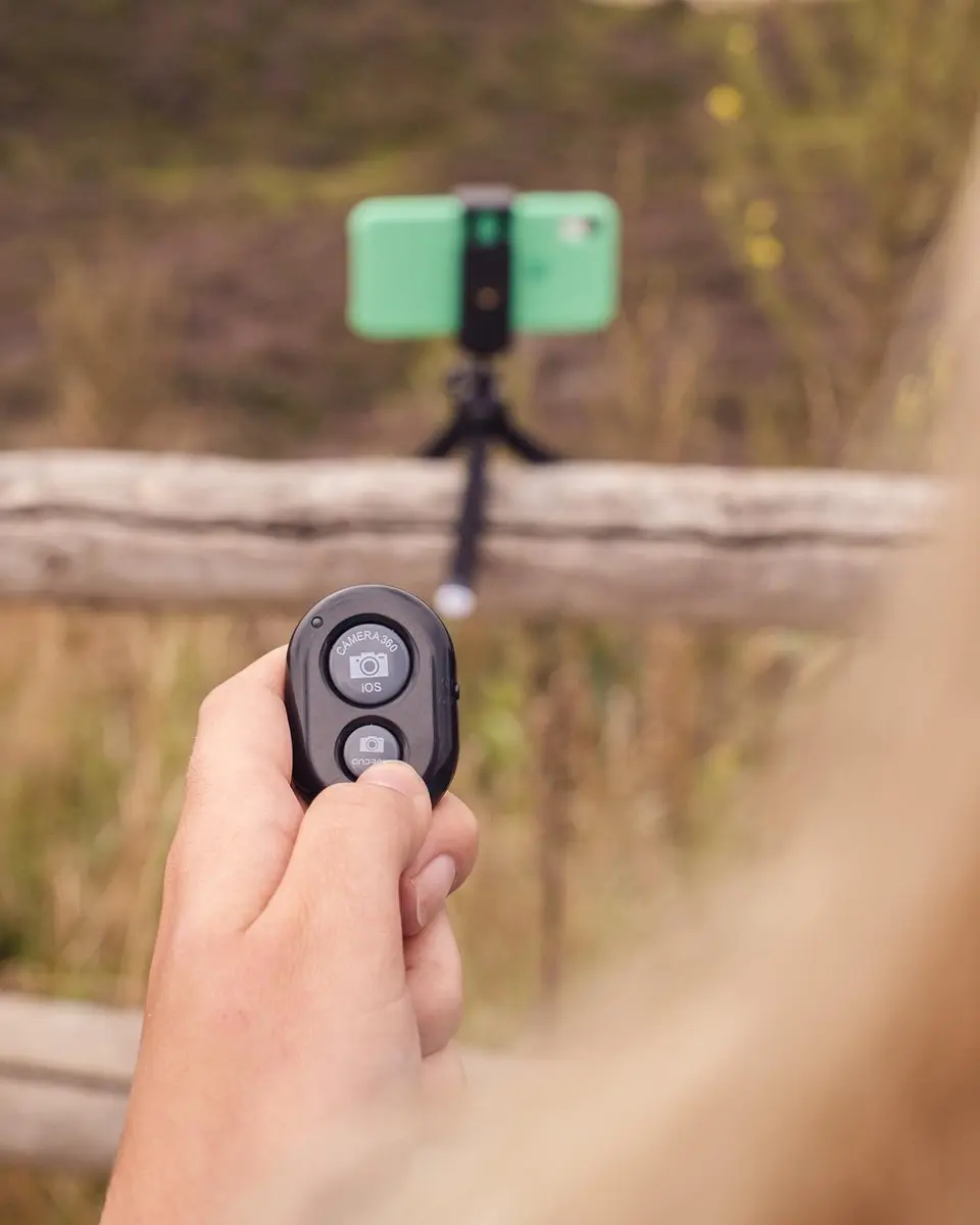MOJOGEAR MG-02 Bluetooth Afstandsbediening Smartphone Camera - Zwart