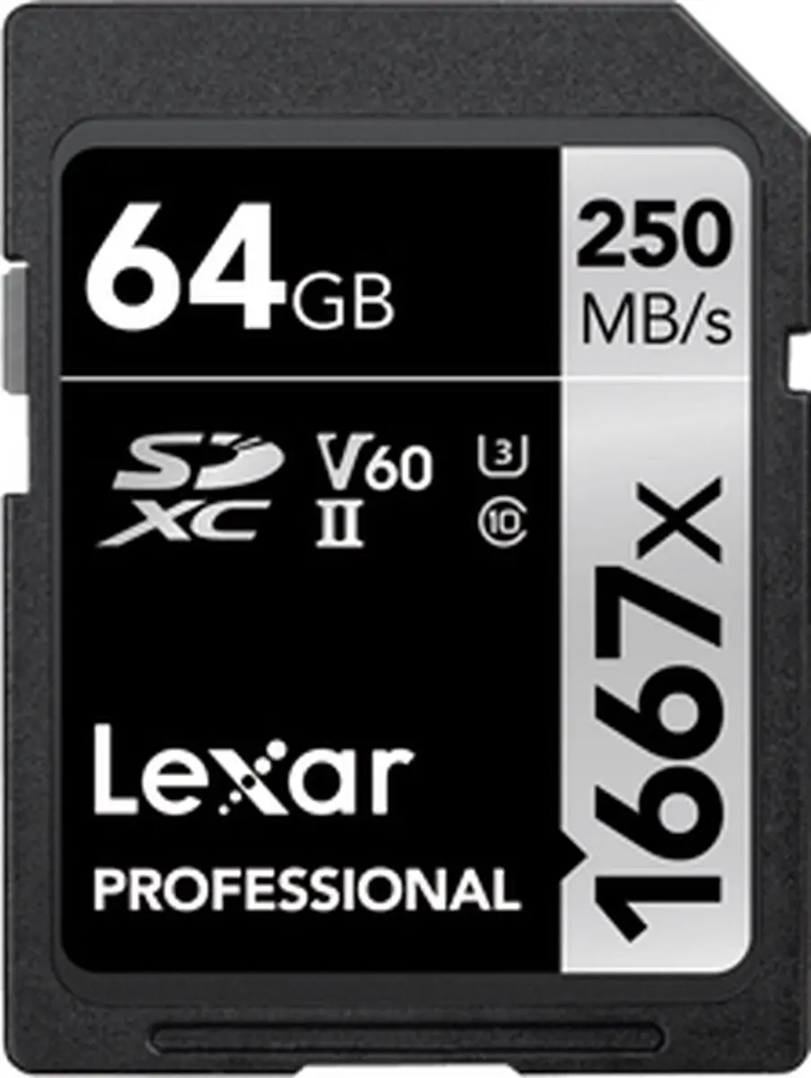 Lexar SDXC 64GB Professional 1667x UHS-II