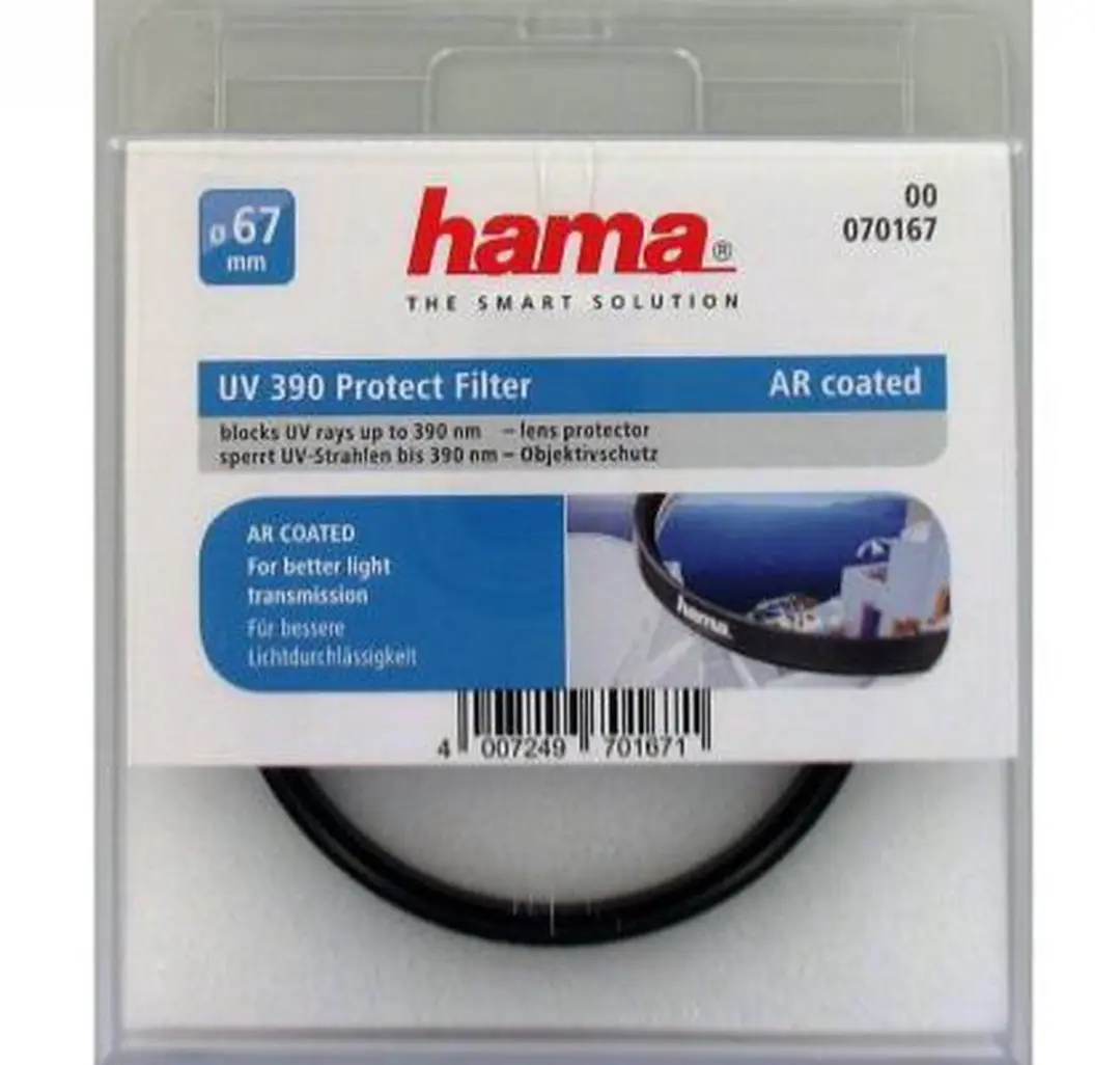 Hama UV Filter 67mm - 390nm - Zwart - afbeelding 5 van 6
