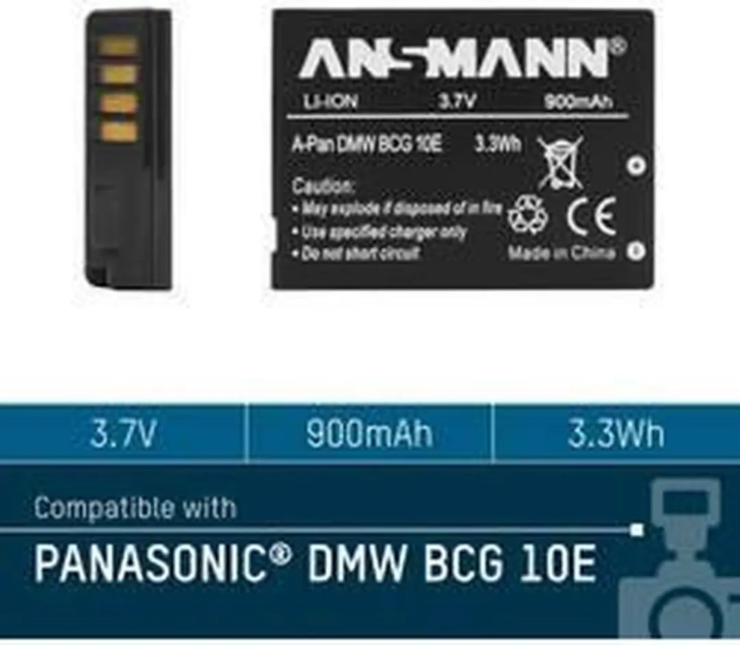 Ansmann A-Pan BCG 10 E Li-ion Accupack 900mAh - afbeelding 6 van 6