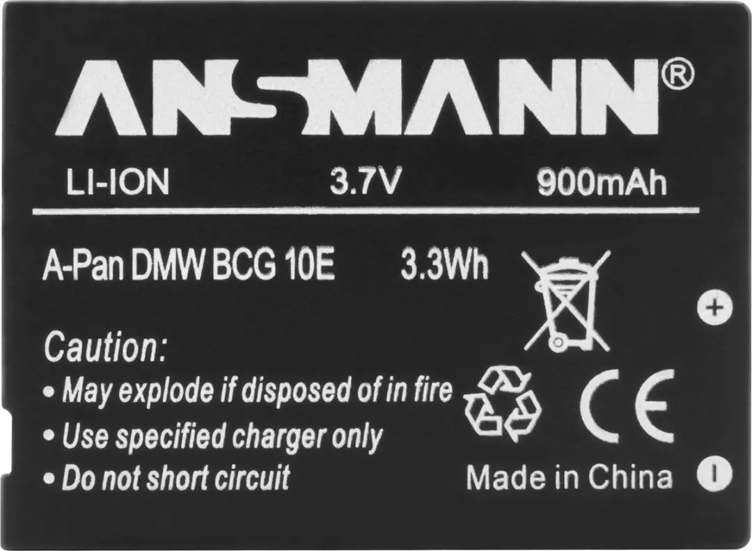 Ansmann A-Pan BCG 10 E Li-ion Accupack 900mAh