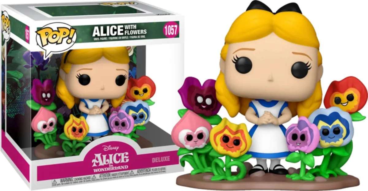 Disney POP! Deluxe Alice With Flowers Verzamelfiguur - 10cm - Multicolours